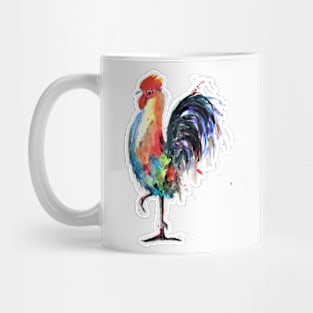 Colorful Rooster Standing Proud Mug